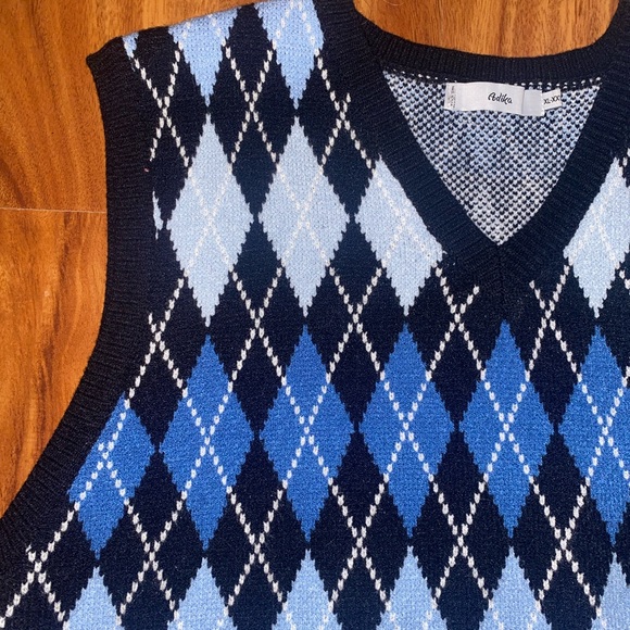 Adika Blue Sweater Vest - Picture 3 of 3